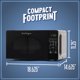 thumbnail image 5 of Nostalgia Modern Retro Countertop Microwave Oven - 700-Watt - 0.7 cu ft - 12 Pre-Programmed Cooking Settings - Digital Clock - Kitchen Appliances - Black, 5 of 5