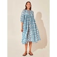 thumbnail image 1 of Generic New Floral Fashion Women's Loose Casual Half Sleeve Summer Rayon Holiday Dress, 1 of 1