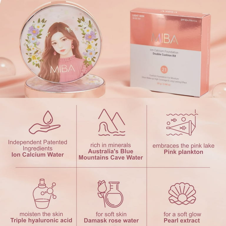 MIBA Ion Calcium Powder Foundation Double Cushion RX Season