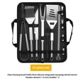 thumbnail image 2 of Oferta por tiempo limitado!Juego de barbacoa de acero inoxidable, bolsa Oxford, utensilios para barbacoa, combinación de barbacoa doméstica para exteriores, herramientas para barbacoa, 2 of 9