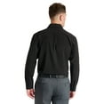 thumbnail image 4 of Chaps Men's Long Sleeve Stretch Dress Shirt, Black, Sizes 14x32-17x34, 4 of 7