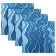 thumbnail image 6 of Iauyy Satin Napkins Set of 4- Abstract- Blue DIY Printing Decoration Cloth Napkin- Easy Care for Home/Party, 6 of 8