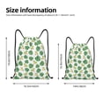 thumbnail image 2 of Saiise Frogs And Tropical Leaves Pattern Sports Drawstring Backpack - String Swim Gym Bag with Wet Proof Pocket for Women&Men-Small, 2 of 6