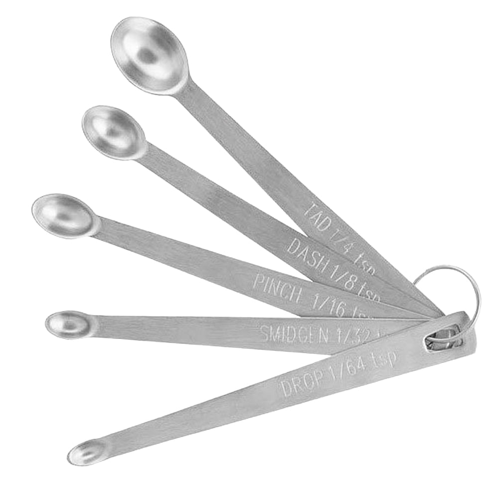 Norpro Measuring Spoons 18/10 Stainless Steel Mini Set 5 Pcs Dash Pinch Smidgen 