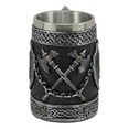 thumbnail image 3 of Large Medieval Coat Of Arms English Lion Heraldry Shields And Crossed Axes Mug, 3 of 6