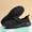 Black, variant on KEVCHE Womens Velcro Strap Thick Soled Sports Shoes, Summer Breathable Casual Walking Footwear, Adjustable Strap Lightweight Daily Shoes, Comfortable Sneakers For Leisure Use
