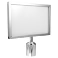 thumbnail image 4 of Stanchion Sign Holder Double Sided Sign Frame Stanchion Top Sign Frame for Crowd Control Sentry(A4), 4 of 9