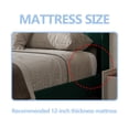 thumbnail image 6 of NNV King Upholstered Platform Bed with Vertical Channel Tufted Headboard,Wooden Slats Support,Green Velvet, 6 of 6