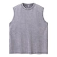 thumbnail image 2 of Vintage Washed Tank Tops Men Summer Casual Lightweight Breathable Loose Fit Crewneck Sleeveless Undershirt, 2 of 9