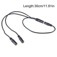thumbnail image 4 of Stereo AUX Cord 3.5mm Male to Female Connectors AUX Cable 4-section Converters Splitter Line 30cm Long 1 to 3/4/5/6, 4 of 21
