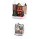 thumbnail image 1 of Outdoor2020 - 2 estatuas de resina con forma de casa iluminada para mesa de regalo navideña EstiloE, 1 of 9