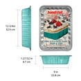 thumbnail image 4 of Handi-Foil 13" x 9" Teal Aluminum Baking Pans with Lids, 2 Count, 4 of 7