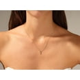 thumbnail image 2 of 3 Ct Round Cut Lab Created Diamond Women's Pendant 14K Yellow Gold Plated, 2 of 2
