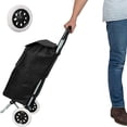 thumbnail image 5 of Ruedas de repuesto para carrito de compras, ruedas duraderas multiusos para equipaje de viaje y más, 2 piezas de ruedas de goma EVA negras para carrito, servicio de alta calidad garantizado, 5 of 5