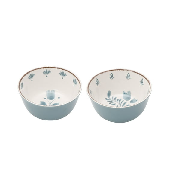 Better Homes & Gardens 2-Pack Bamboo Melamine Dip Bowl Set, Blue