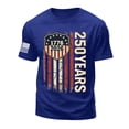 thumbnail image 5 of KPOPLK Mens American Flag T-Shirt Patriotic Vintage Shirts 4th of July Short Sleeve Hipster Tee Shirt（BlueL）, 5 of 5