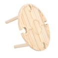 thumbnail image 1 of HORIALENCE Table de Boisson de Soirée pour Cour Arrière en Bois 1 Pce Mobilier d'Extérieur, 1 of 5