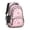 Pink Leopard Print, variant on Geometric Triangle Beige Pattern Backpack for School, Cute School Bag with Adjustable Shoulder Straps and Padded Back, 16.9"x12.6"x5.9"