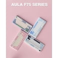thumbnail image 3 of Restored AULA F75 75% Wireless Mechanical Keyboard, Hot Swappable Pink Creamy Keyboard, Pre-lubed Linear Switches, PBT Keycaps, 2.4GHz/Type-C/BT5.0, RGB Backlit Computer Gaming Keyboards (Refurbished), 3 of 9