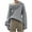 Light Gray, variant on Fall Winter Womens Top Oversized Batwing Boat Neck Knit Casual Pullover Off Shoulder Sweater