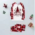 thumbnail image 3 of Conjunto de pijamas navideños familiares nuevos de 2024 con estampado de árbol de Papá Noel, para mamá, papá, niños y perros, conjuntos a juego, ropa de dormir suave y cálida de 2 piezas, 3 of 5