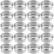 thumbnail image 2 of 500 latas de aluminio para velas de té, recipientes vacíos para velas de té, para hacer velas (plateadas), 2 of 8