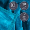 thumbnail image 4 of Somerset Home Soft Heavy Thick Plush Mink Blanket, 8 lbs, Full/Queen, Blue, 4 of 7