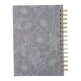 thumbnail image 2 of Christian Art Gifts Journal w/Scripture Begin Each Day with A Grateful Heart Gray/Purple Gold Floral 192 Ruled Pages, Large Hardcover Notebook, Wire Bound, 2 of 4
