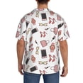 thumbnail image 3 of Lsque Fashion print Men's Cuban Collar Short Sleeve Shirt Summer Beachwear Casual Button Down Fashionable Vacation Leisure Shirt-4X-Large, 3 of 7