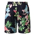 thumbnail image 6 of JAJAHO Mens Beach Shorts Summer Hawaiian Outfits Tropical Floral Print Loose Fit Drawstring Shorts Trendy Bottoms, 6 of 6