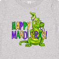 thumbnail image 4 of Inktastic Happy Mardi Gras Big and Little Alligators with Beads Boys or Girls Baby T-Shirt, 4 of 5