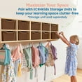 thumbnail image 5 of ECR4Kids Scoop Front Plastic Storage Bins, Multipurpose Organization, Chocolate, 10-Piece, 5 of 9