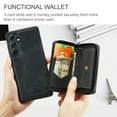thumbnail image 5 of For Samsung Galaxy Note 10 Case, Detachable 2 in 1 PU Leather Zipper Wallet Case for Women Men with RFID Blocking Removable Card Holder Slot Magnetic Closure Shockproof Protective Phone Cover,Black, 5 of 10