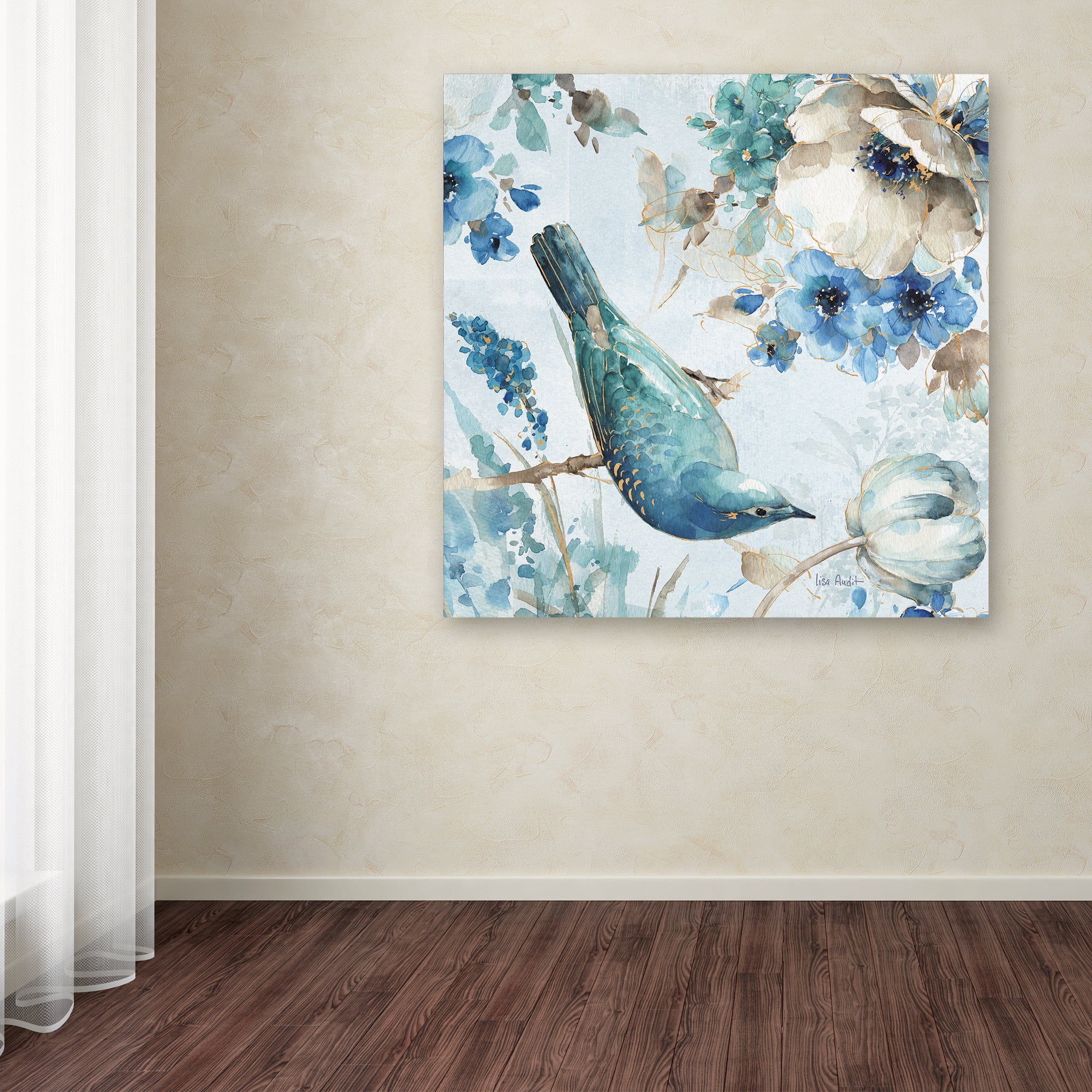 Trademark Fine Art "Indigold II" Canvas Art by Lisa Audit