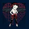 thumbnail image 5 of Wild Bobby, Betty Boop Sugar and Spice Wink Betty Boop Ladies Racerback Tank Top, Navy, Small, 5 of 5