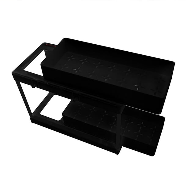 Organizador DE cajones DENGXMXG con cestas deslizantes para gabinetes DE cocina y baño Negro