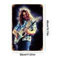thumbnail image 2 of Placa de Metal Vintage de hierro, decoración de pintura Rectangular de cantante Rory Gallagher, 30x40cm, 2 of 9