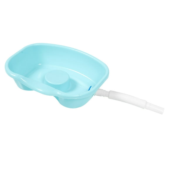 UPOUART Shampoo Basin for Elderly Plastic Sky-blue Home Use 1 Set