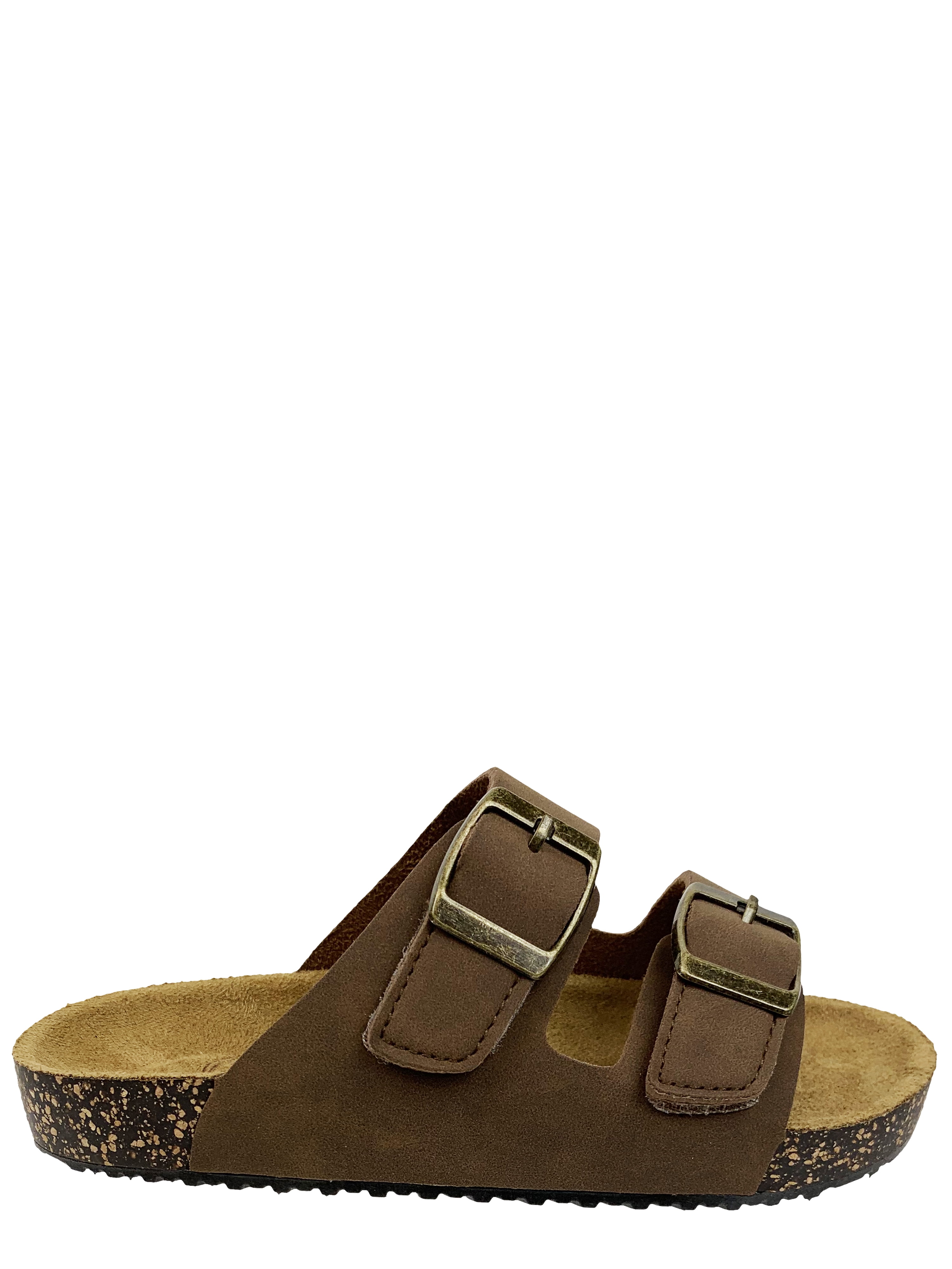 SCHOLL ● Cork Two Strap Sandals - Khaki Wonder Nation Boys' and Girls' Sandals, Two Straps, Faux