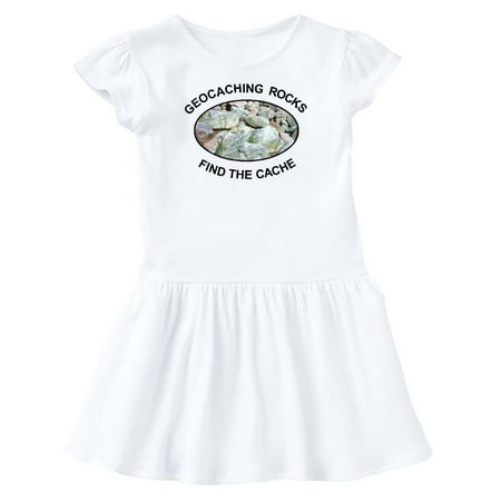 

Inktastic Geocaching Rocks Rocks Gift Toddler Girl Dress