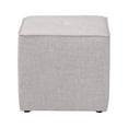 thumbnail image 3 of Baxton Studio Corinne Modern and Contemporary Light Grey Fabric Upholstered Ottoman, 3 of 8