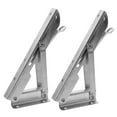 thumbnail image 4 of OUNONA  U Bracket Heavy Duty Folding Shelf Brackets Stainless Steel, 4 of 8
