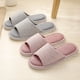 thumbnail image 2 of Pantuflas de algodón para mujer, de lino, de verano, para el hogar, de interior, de madera, con suela suave, informales, antideslizantes, para primavera y otoño, 2 of 6
