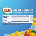 thumbnail image 5 of Dole Fruit Bowls No Sugar Added Yellow Cling Diced Peaches in Water, 4 oz Cups (4 Pack), 5 of 10