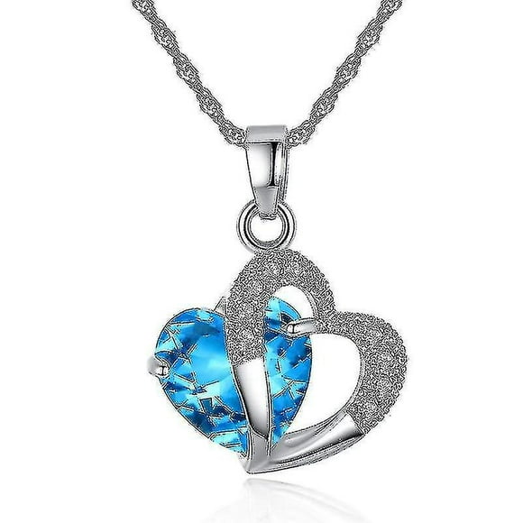Fashion Heart Pendants Crystal Jewelry