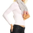 thumbnail image 4 of Sakkas Colette Faux Mink Warm Winter Soft Luxurious KeyHole Scarf - 1784-grey - One Size Regular, 4 of 5