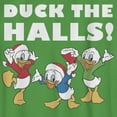 thumbnail image 2 of Boy's Mickey & Friends Christmas Duck The Halls  Graphic Tee Kelly Green Small, 2 of 4