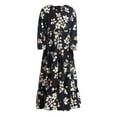 thumbnail image 2 of YunPes Girls Floral Dress Spring Summer and Autumn Long Sleeve Waist Middle and Large Children Cute Comfortable Long Dress Casual Dress, 2 of 9
