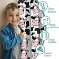thumbnail image 3 of Cow Pattern with Pink Bows Blackout Kids Curtains,Childrens Insulated Curtains Set Of 2,Bedroom Essentials,Toddler Room Decor 52x84in(132x213cm), 3 of 4