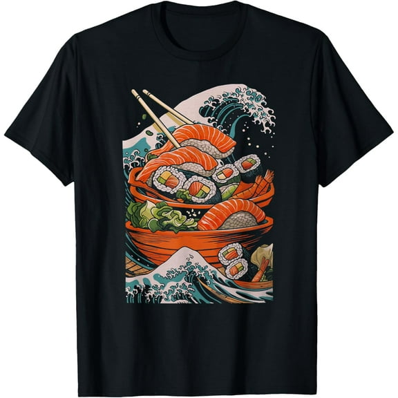 Funny Japanese Food Sushi Kawaii Sushi Lovers Anime Otaku T-Shirt